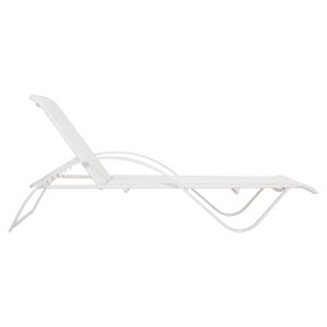Wakana chaise longue, white aluminum with white textile, 194x54-66x30cm Hm5133,02