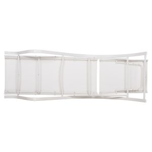 Wakana chaise longue, white aluminum with white textile, 194x54-66x30cm Hm5133,02