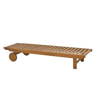 Weylar chaise lounge made of solid acacia wood 60x193x30