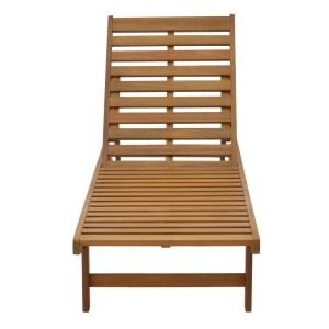 Weylar chaise lounge made of solid acacia wood 60x193x30