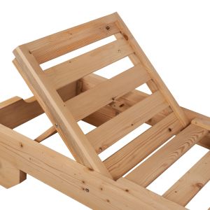 Шезлонг Wooden Heavy Duty Macedonia, натурална импрегнация, 204x77,5x29cm Hm5646,03
