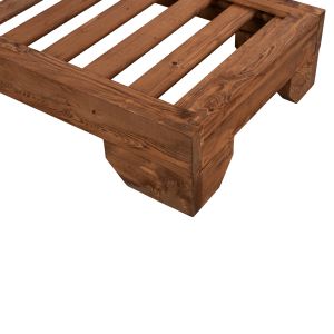 Wooden Heavy Duty Macedonia Chaise Lounge, walnut, 204x77.5x29cm Hm5646.01