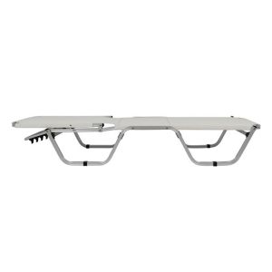 Chaise longue aluminum white 195x53-60x30cm Hm5071,03