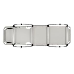 Chaise longue aluminum white 195x53-60x30cm Hm5071,03