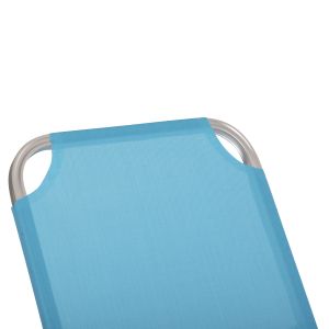 Chaise longue aluminum light blue 60x195x30cm Hm5071,08