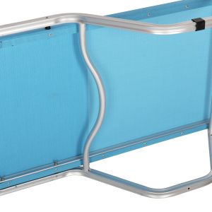 Chaise longue aluminum light blue 60x195x30cm Hm5071,08