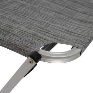 Chaise longue aluminum gray 60x195x30cm Hm5071,10