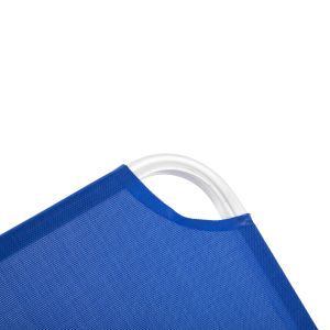 Chaise longue aluminum blue, 60x195x30cm Hm5071,01