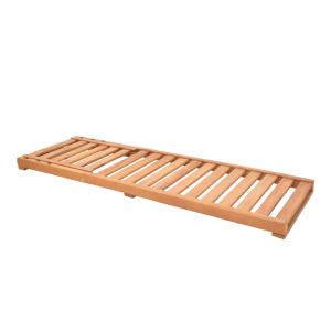 Chaise longue with cushion Specta-vertian solid beech wood 60x190x50cm