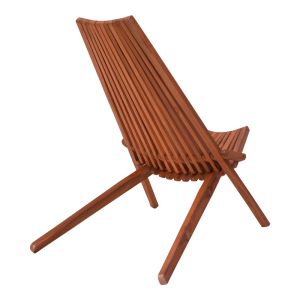 Folding chaise lounge, natural teak wood, 101x63x80cm