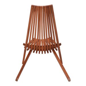 Folding chaise lounge, natural teak wood, 101x63x80cm