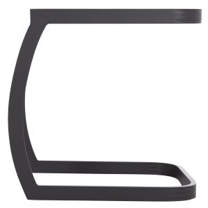 Chaise longue side table Rickon Hm6324.01 aluminum in gray color 45x48x49.5cm.