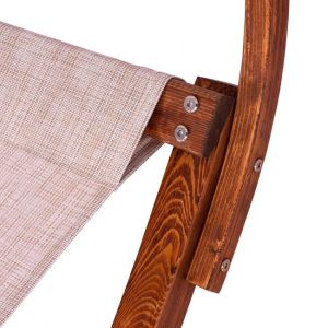 Шезлонг със сенник Colby 105x221x162cм плажен/ градински,- бор масив Hm5671,02