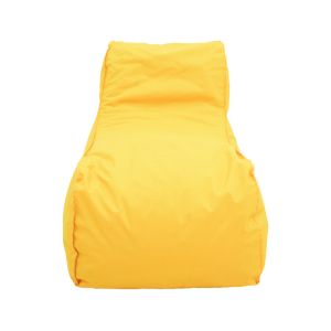 Lara waterproof pouf chaise lounge in yellow 60x150x40cm
