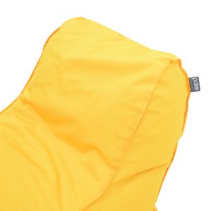 Lara waterproof pouf chaise lounge in yellow 60x150x40cm
