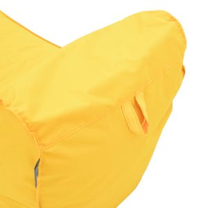 Lara waterproof pouf chaise lounge in yellow 60x150x40cm