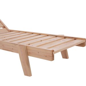 Chaise lounge Swedish solid wood Samos 67x200x83cm Hm11643