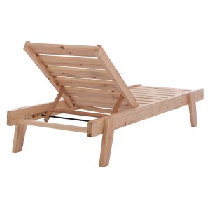 Chaise lounge Swedish solid wood Samos 67x200x83cm Hm11643