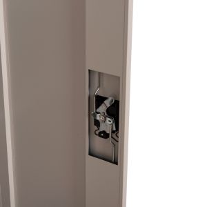Clod Hm5961,11 metal 2-lever cabinet light gray 90x40x180cm
