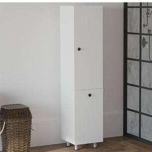 Gingo cabinet made of melamine in white color 33x35x159cm