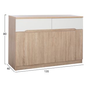Cabinet Hm2234,02 2 in sonoma color 120x40x80