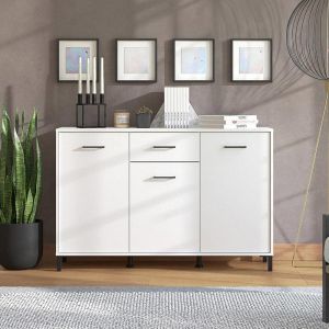 Шкаф Vienne 3k1f в бял цвят с размери 183х40х90cm