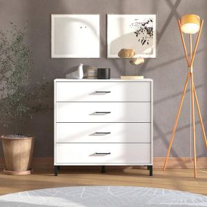 Шкаф Vienne 4f в бял цвят с размери 93х40х90cm