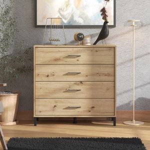 Шкаф Vienne 4f в занаятчийски цвят с размери 93x40x90cm