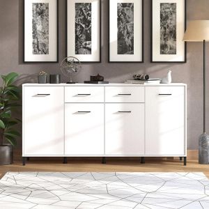Шкаф Vienne 4k2f в бял цвят с размери 183х40х90cm