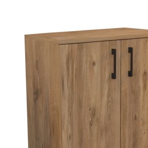 Yven cabinet made of melamine, oak color 65x32x83cm