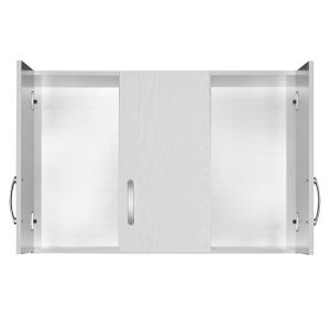 Cabinet Zelia 3 doors white 90x42x60cm