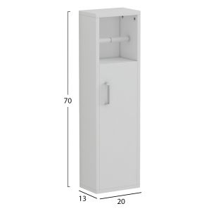 Шкаф за баня Damien Hm9025.12 меламин в бял цвят 20x13x70hcm.