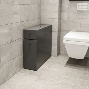 Шкаф за баня въглено сив меламин 19x60x55hcmhm9424,01