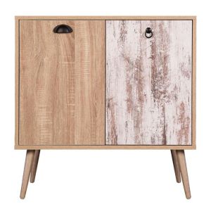 Shoe cabinet 'lounge' in sonoma oak - 75x37x75cm