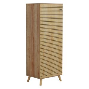 Shoe cabinet Alvaro Hm8954,16 made of melamine in natural color 50χ38χ135hcm