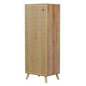 Shoe cabinet Alvaro Hm8954,16 made of melamine in natural color 50χ38χ135hcm
