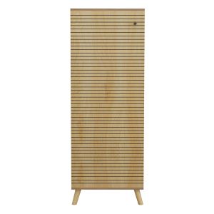 Shoe cabinet Alvaro Hm8954,16 made of melamine in natural color 50χ38χ135hcm