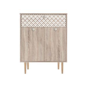 Shoe cabinet Boho-b Home 2228 with 2 doors, sonoma-white color 78*37*89