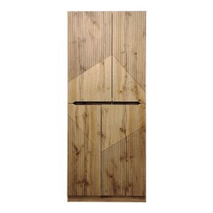 Шкаф за обувки Kebell в дъбов цвят 71x41.5x180.4см