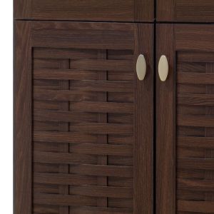 Mantam shoe cabinet walnut color