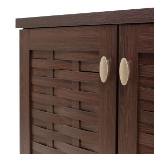 Mantam shoe cabinet walnut color