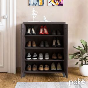 Mantam shoe cabinet walnut color
