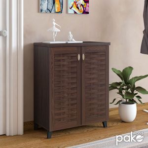 Mantam shoe cabinet walnut color