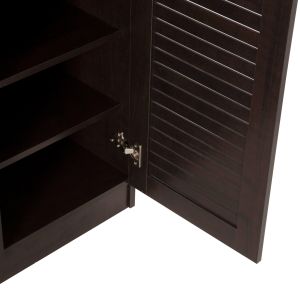 Shoe cabinet Proby Hm9607.01 melamine wenge color 120x37.5x121.5hcm