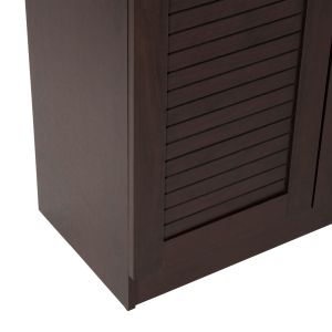Shoe cabinet Proby Hm9607.01 melamine wenge color 120x37.5x121.5hcm