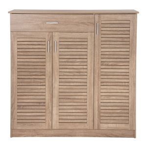 Shoe cabinet Proby Hm9607.02 melamine sonoma color 120x37.5x121.5hcm