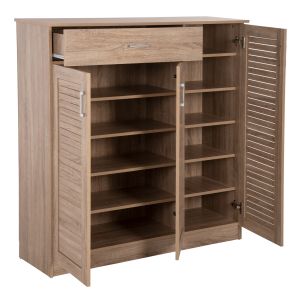 Shoe cabinet Proby Hm9607.02 melamine sonoma color 120x37.5x121.5hcm