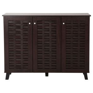 Shoe cabinet Prody Hm9610,01 melamine wenge color 115x34x89hcm