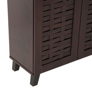 Shoe cabinet Prody Hm9610,01 melamine wenge color 115x34x89hcm