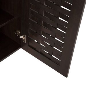 Shoe cabinet Prody Hm9610,01 melamine wenge color 115x34x89hcm